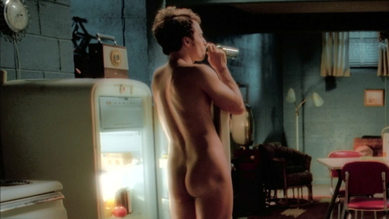 Sam Rockwell Naked as Chuck Barris. Butt, curly hair, embarrassment. 116283