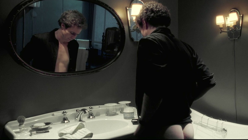 Sam Rockwell Naked as Chuck Barris. Butt, bathroom, curly hair. 116277