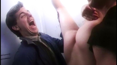 Marty from Slaughter High Naked. Butt, head in toilet, nude. 194465