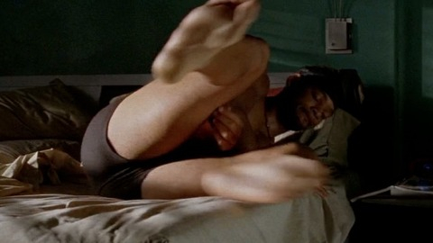 Will Smith in I, Robot (2004) Underwear Sexy Shirtless 7093