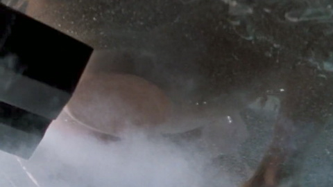 Sylvester Stallone Nude in Demolition Man. Butt, pressed on glass, underwater. 194878