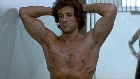 Hottest Sylvester Stallone Scene in First Blood. Shirtless. 116