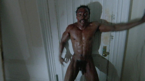 John Canada Terrell Naked in Def by Temptation. Balls, Penis, Shirtless, covered in blood, full frontal. 178832