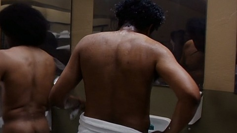 Clarence Williams III in Against the Wall (1994) Shirtless 6299