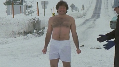 Robin Williams in The Survivors (1983) Sexy Shirtless Underwear 44628