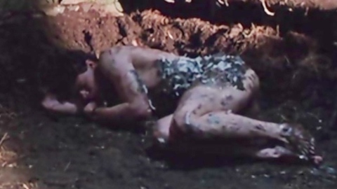 Matt Keeslar Naked in The Run of the Country. Butt, chicken coop, nude. 195193