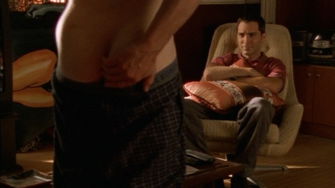 Nudes of Michael Novotny from Queer As Folk. Butt, nude, pants pulled down. 40656