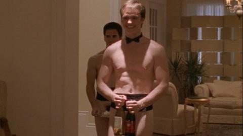 Peter Paige in Queer As Folk (2000-2005) Sexy Shirtless Underwear Bowtie Champagne 40658