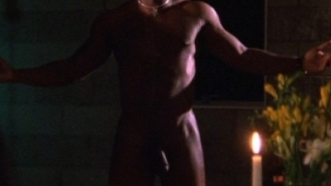 Anthony 'Treach' Criss Naked in Love and a Bullet. Balls, Penis, Shirtless. 4519
