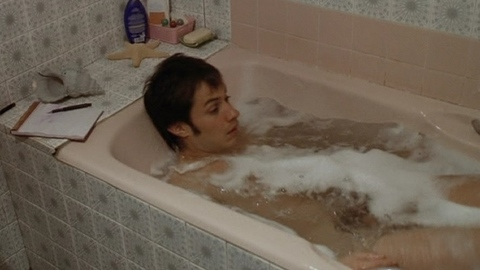 Gael García Bernal Naked in The Science of Sleep. Shirtless, Balls, Penis. 5299