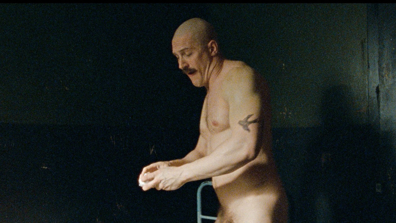 Tom Hardy Naked as Charles Bronson. Shirtless, Penis, Balls. 2073