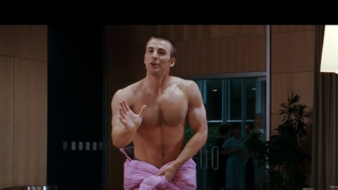 Sexiest Chris Evans Scene in Fantastic Four. Shirtless. 3421