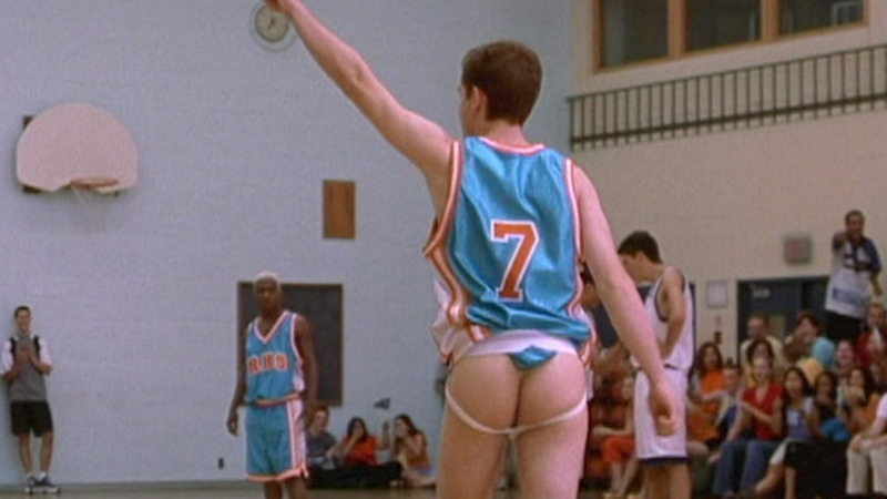 Nudes of Berke Landers from Get Over It. Butt, basketball, basketball court. 123828