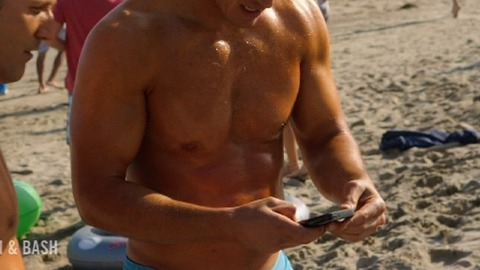 Mark-Paul Gosselaar in Franklin & Bash (2011-2014) Shirtless Sexy Bathing Suit 8943