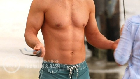 Mark-Paul Gosselaar in Franklin & Bash (2011-2014) Shirtless Sexy Bathing Suit 8937