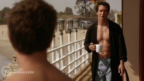 Mark-Paul Gosselaar in Franklin & Bash (2011-2014) Sexy Shirtless Underwear 25316