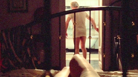 Nino Rolfe from The Key Naked. Butt, going to bathroom, grey hair. 201179