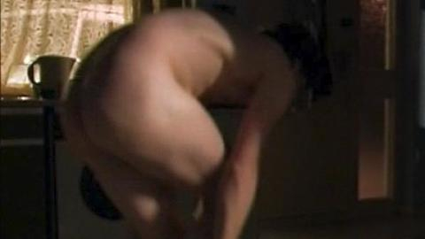 Steve McBride from Shameless Naked. Butt, bedroom, bending over. 7619