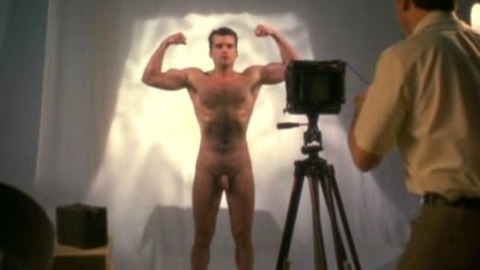 Glen Deveau Naked as Soldier Just Off the Bus. Balls, Penis, Shirtless. 57789