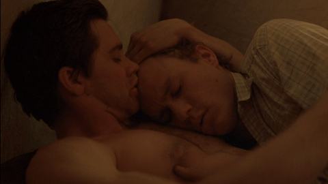 Jake Gyllenhaal in Brokeback Mountain (2005) Shirtless Gay Gay Hugging 419