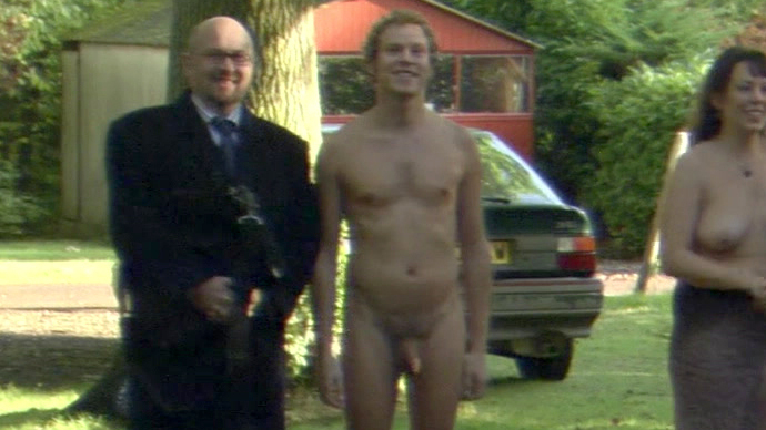 Robert Webb Naked as Michael. Balls, Penis, Shirtless, curly hair, full frontal. 95769