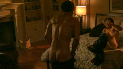Omid Abtahi Naked as Salim. Butt, Gay, hairy chest, in bed. 121089