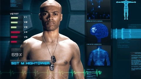 Sexiest Antonio Sommerton Scene in Starship Troopers 3: Marauder. Shirtless. 8863