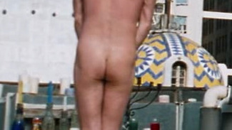 Nudes of Barkley Michaelson from Nobel Son. Butt, brown hair, city. 86424