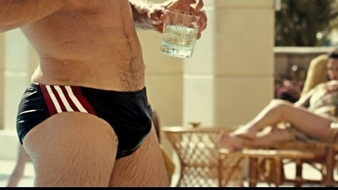 Dominic Cooper in The Devil's Double (2011) Sexy Shirtless Bathing Suit Bulge 16446