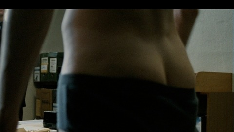 Brian Milligan in Hunger (2008) Butt Underwear In Front Of Desk Office 2941