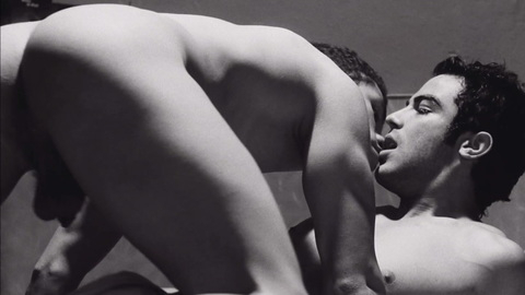 Ryo from Rabioso sol, rabioso cielo Naked. Balls, Butt, Gay, Penis, Shirtless, bedroom, black and white. 149849
