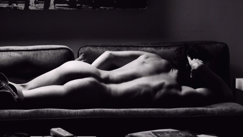 Kieri from Rabioso sol, rabioso cielo Naked. Butt, black and white, couch. 149813