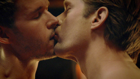 Alexander Skarsgård in True Blood (2008-2014) Gay Sexy Shirtless Five O'clock Shadow Gay 20809