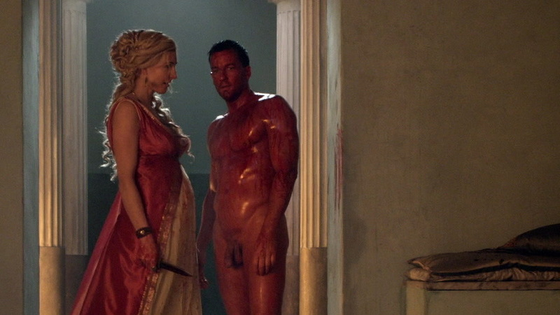 Craig Parker Naked as Glaber. Balls, Penis, Shirtless, bloody, covered in blood. 120411
