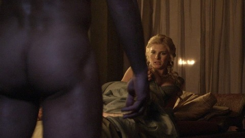 Manu Bennett Naked as Crixus. Butt. 56019