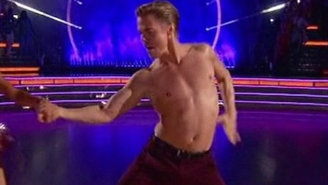 Sexiest Derek Hough Scene in Dancing with the Stars. Sexy, Shirtless, blond, dancer. 33949