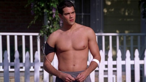 Jesse Metcalfe in Desperate Housewives (2004-2005) Shirtless Hairless Chest Headphones 70070