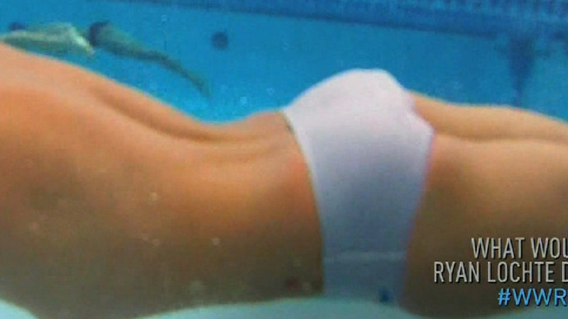 Sexiest Scenes of Himself from What Would Ryan Lochte Do?. Shirtless, Bathing Suit, Sexy. 8723