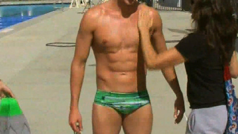 Sexiest Ryan Lochte Scene in What Would Ryan Lochte Do?. Shirtless, Bathing Suit, Bulge. 8761