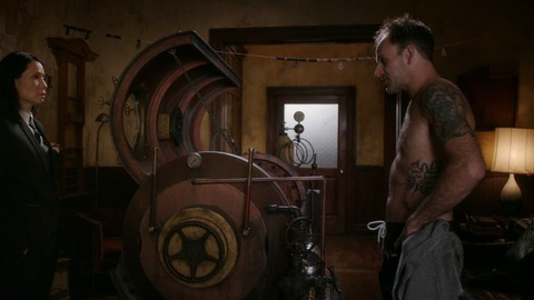 Sexiest Jonny Lee Miller Scene in Elementary. Shirtless. 82237