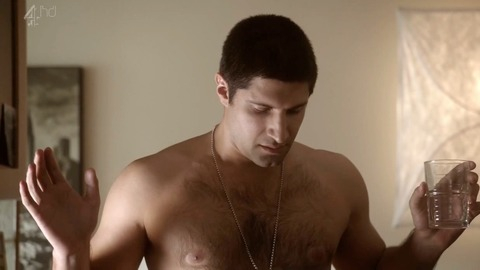 Kayvan Novak in Sirens (2011) Shirtless 8050