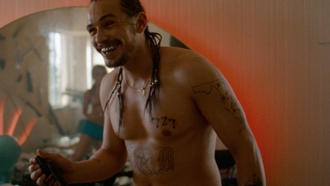 Sexiest James Franco Scene in Spring Breakers. Shirtless. 5425