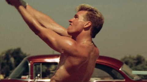 Val Kilmer in Top Gun (1986) Shirtless Blonde Muscles 9583