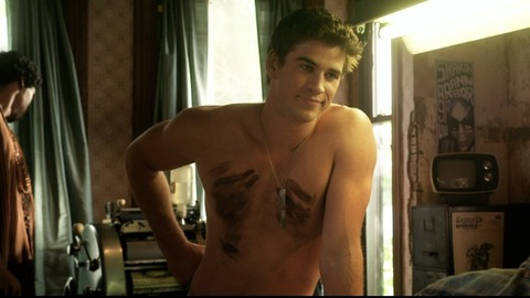 Liam Hemsworth in Love and Honor (2012) Shirtless 1558