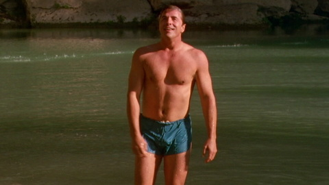 Don Johnson in The Hot Spot (1990) Bulge Shirtless Abs Bathing Suit 2819