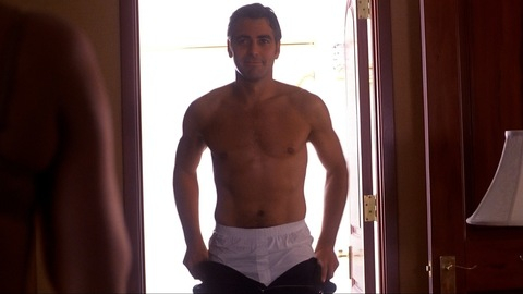 Sexiest George Clooney Scene in Out of Sight. Shirtless, Underwear. 4819