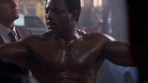 Hottest Carl Weathers Scene in Action Jackson. Shirtless. 656