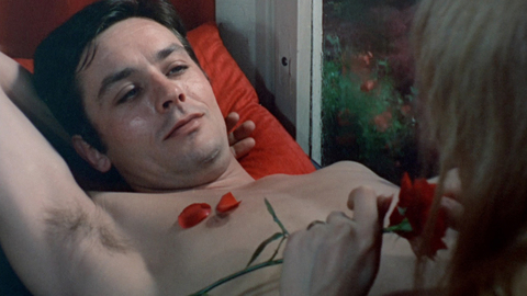 Alain Delon in The Girl on a Motorcycle (1968) Sexy Shirtless Straight 5911