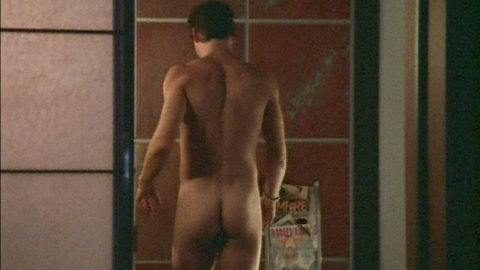 Gale Harold Nude as Brian Kinney. Butt, nude, shower. 23594