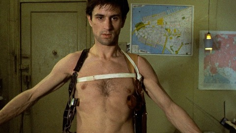 Robert De Niro in Taxi Driver (1976) Sexy Shirtless 9506